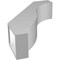 Ekena Millwork 5-in. W x 16-in. D x 22-in. H Baker Architectural Grade PVC Knee Brace BRCP05X16X22BKR - alternate 6